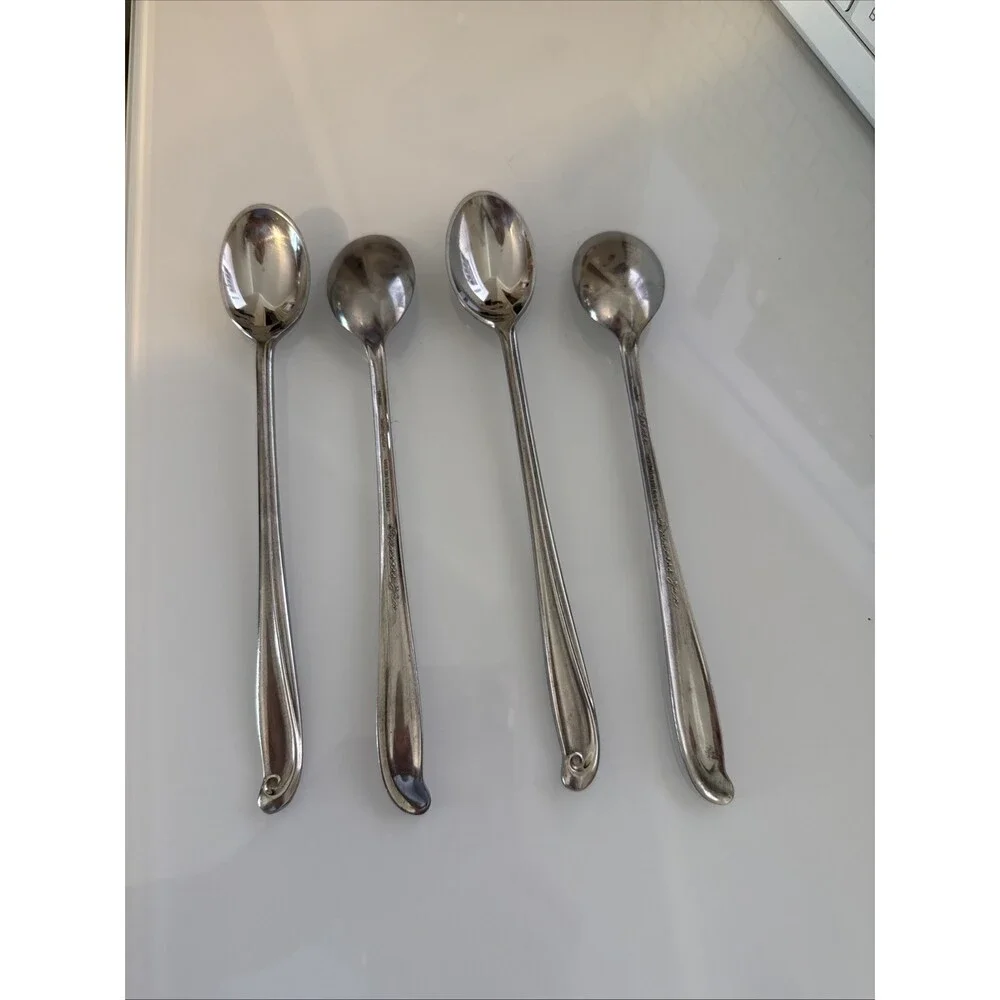 Estate PRINCESS JAN Solid Stainless Japan Glossy Silverware Flatware IceTea Set